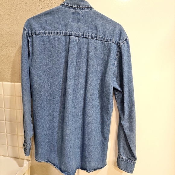 Dickies Long Sleeved Button Down Jean shirt Excellent Condition MEDIUM - Picture 5 of 10